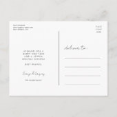 Retro Happy Holidays Foto Postkarte (Rückseite)