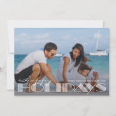 Retro Happy Holidays Typografie Weihnachten (Vorderseite)