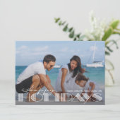 Retro Happy Holidays Typografie Weihnachten (Stehend Vorderseite)