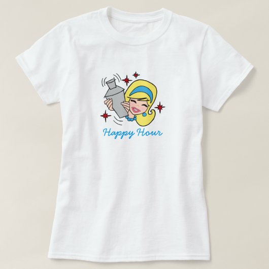 Retro Happy Hour T - Shirt (Design vorne)