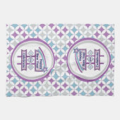 Retro Happy New Year Sign - Celebrate Marquee Geschirrtuch (Horizontal)