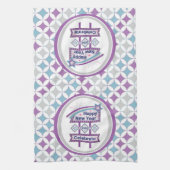 Retro Happy New Year Sign - Celebrate Marquee Geschirrtuch (Vertikal)