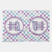 Retro Happy New Year Sign - Celebrate Marquee Geschirrtuch (Horizontal)
