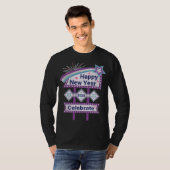 Retro Happy New Year Sign - Celebrate Marquee T-Shirt (Vorne ganz)