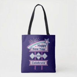 Retro Happy New Year Sign - Celebrate Marquee Tasche