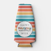 Retro Happy Physician Assistant Week Flaschenkühler (Vorderseite)