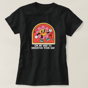 Retro Happy Positive Gänseblümchen T-Shirt