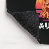 Retro Happy Sausage Dog Mousepad (Ecke)