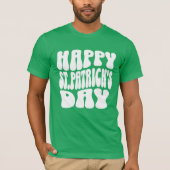 Retro Happy St. Patrick's Day T-Shirt (Vorderseite)