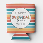 Retro Happy Surgical Tech Week Dosenkühler (Rückseite)