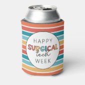 Retro Happy Surgical Tech Week Dosenkühler (Kanne Rückseite)