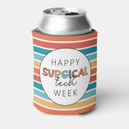 Retro Happy Surgical Tech Week Dosenkühler (Kanne Rückseite)