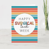 Retro Happy Surgical Tech Week Karte (Vorderseite)