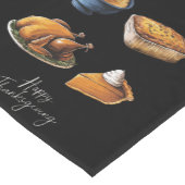Retro Happy Thanksgiving Fall Pumpkin Pie Kurzer Tischläufer (Ecke)