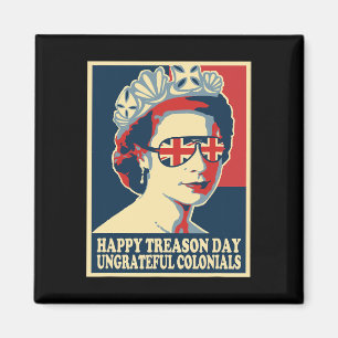 Retro Happy Treason Day 4. Juli British Coloni Magnet