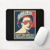 Retro Happy Treason Day 4. Juli British Coloni Mousepad (Mit Mouse)