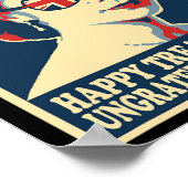 Retro Happy Treason Day 4. Juli British Coloni Poster (Ecke)