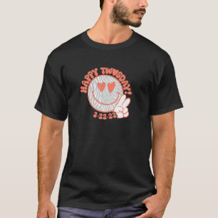 Retro Happy Twosday 2/22/22 Cooles Grafikdesign T-Shirt