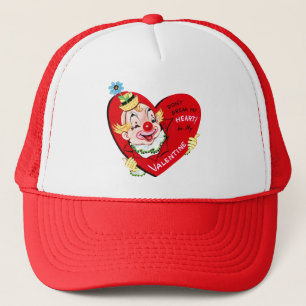 Retro Happy Valentine's Day Clown Truckerkappe