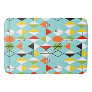 Retro Harlekin-Muster-Bad-Matte Badematte