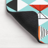 Retro Harlekin-Muster Mousepad (Ecke)