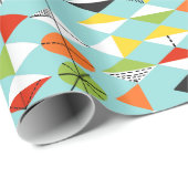 Retro Harlekin-Muster-Packpapier Geschenkpapier (Rolleneckpunkt)