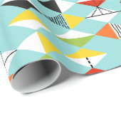 Retro Harlekin-Muster-Packpapier Geschenkpapier (Rolleneckpunkt)