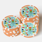 Retro-Harlekin-Muster-Pokerchips Pokerchips (Stapel)