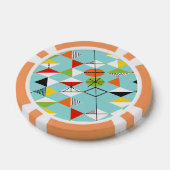 Retro-Harlekin-Muster-Pokerchips Pokerchips (Einzeln)