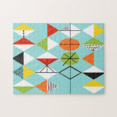 Retro Harlekin-Muster-Puzzlespiel Puzzle (Horizontal)