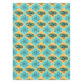 Retro Harlequin Globe Trotter Tablecloth Tischdecke (Vorderseite)