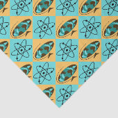 Retro Harlequin Globe Trotter Tissue Paper Seidenpapier (Ausschnitt)