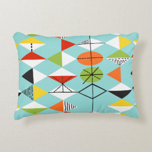 Retro Harlequin Muster Akzent Pillow Zierkissen