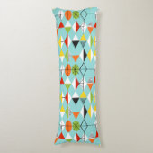 Retro Harlequin Muster Kissen (Vorderseite Vertikal)