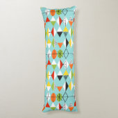 Retro Harlequin Muster Kissen (Rückseite (Vertikal))