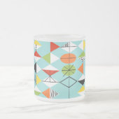 Retro Harlequin Muster Mattierte Tasse (Mittel)