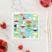 Retro Harlequin Musterpapier Napkins Serviette (Beispiel)
