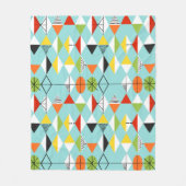 Retro Harlequin Pattern Fleece Blanket (Vorderseite)