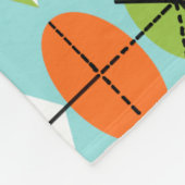 Retro Harlequin Pattern Fleece Blanket (Ecke)