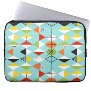 Retro Harlequin Pattern Laptop-Sieb Laptopschutzhülle