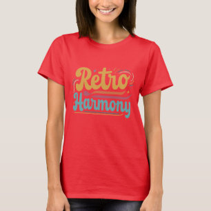 Retro Harmony! Damen Basic T-Shirt