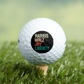 Retro Harris Waltz 2024 Harris Walz Joy Liberty Golfball (Insitu T-Shirt)