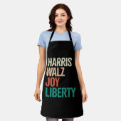 Retro Harris Waltz 2024 Harris Walz Joy Liberty Schürze (Getragen)