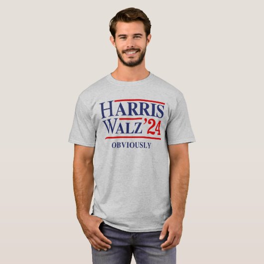 Retro Harris Walz '24 - offensichtlich T-Shirt (Vorne ganz)