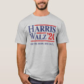 Retro Harris Walz '24 - Truth Hope Decency T-Shirt (Vorderseite)