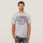 Retro Harris Walz '24 - Unity over Division T-Shirt (Vorne ganz)