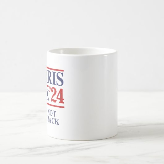 Retro Harris Walz '24 - Wir gehen nicht zurück Kaffeetasse (Mittel)