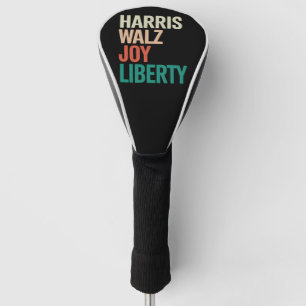 Retro Harris Walzer 2024 Harris Walz Freude Freihe Golf Headcover