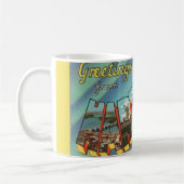 Retro Hartford Connecticut Tasse (Links)