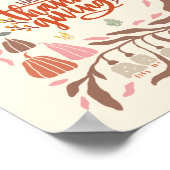 Retro Harvest Happy Thanksgiving Poster (Ecke)